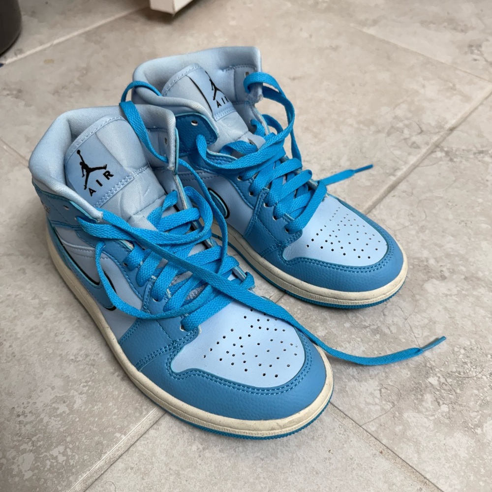 Air Jordan Blue High-Top Sneakers